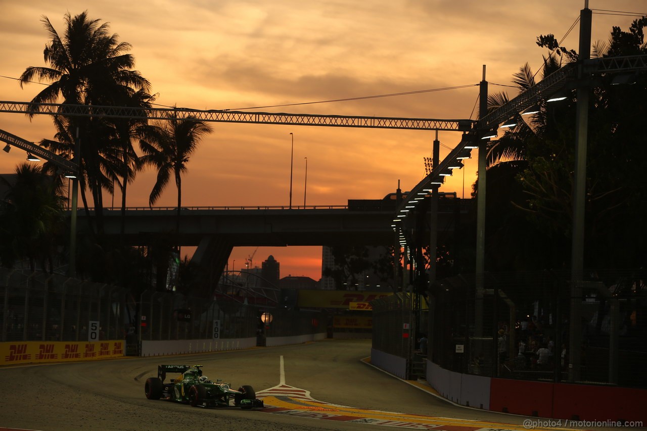 GP SINGAPORE, 21.09.2013- Free practice 3, Giedo Van der Garde (NED), Caterham F1 Team CT03