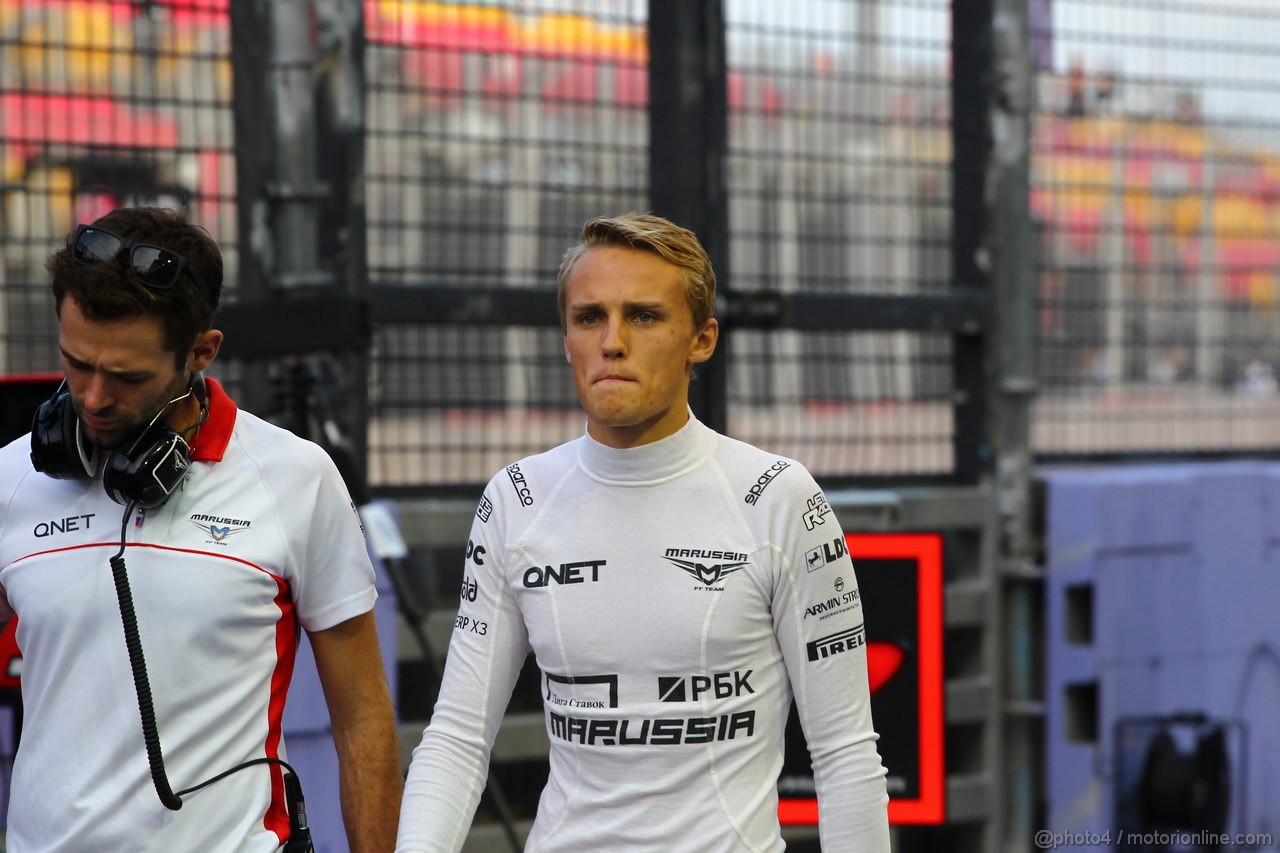 GP SINGAPORE, 21.09.2013- Free practice 3, Max Chilton (GBR), Marussia F1 Team MR02