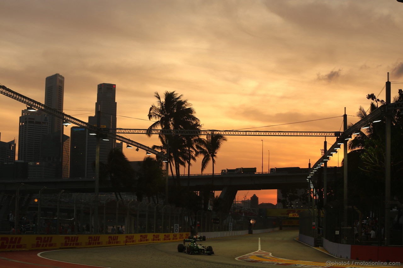 GP SINGAPORE, 21.09.2013- Free practice 3, Charles Pic (FRA) Caterham F1 Team CT03
