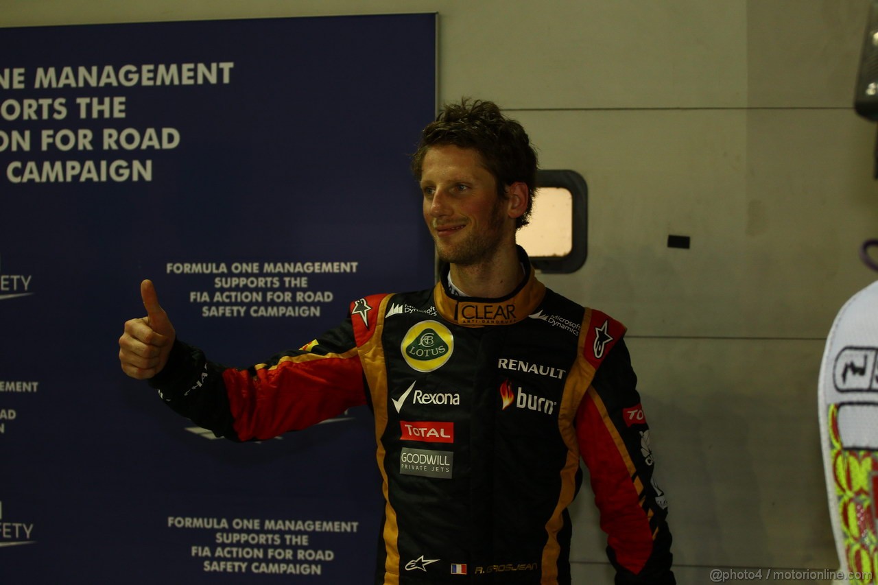 GP SINGAPORE, 21.09.2013- Qualifiche, Romain Grosjean (FRA) Lotus F1 Team E213 3rd