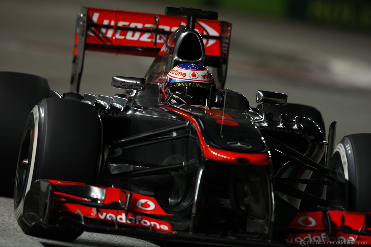 GP SINGAPORE, 21.09.2013- Qualifiche, Jenson Button (GBR) McLaren Mercedes MP4-28