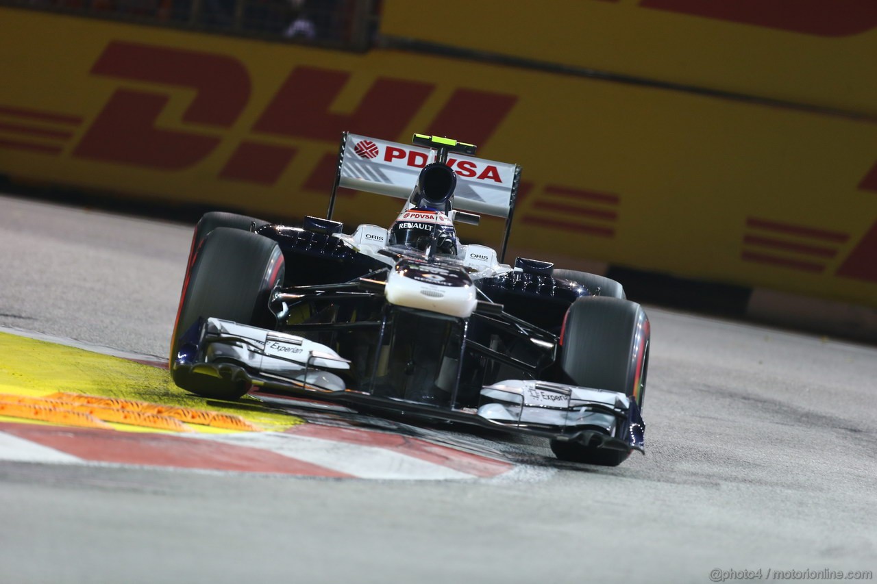 GP SINGAPORE, 21.09.2013- Qualifiche, Valtteri Bottas (FIN), Williams F1 Team FW35
