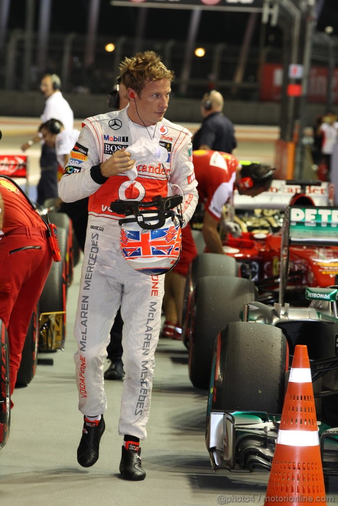 GP SINGAPORE, 21.09.2013- Qualifiche, Jenson Button (GBR) McLaren Mercedes MP4-28