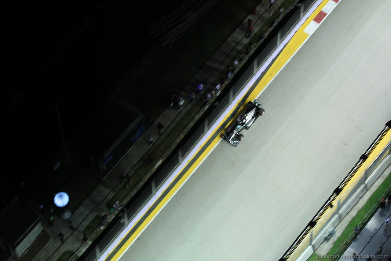 GP SINGAPORE, 21.09.2013- Qualifiche, Lewis Hamilton (GBR) Mercedes AMG F1 W04