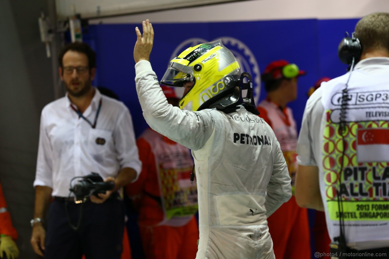 GP SINGAPORE, 21.09.2013- Qualifiche, Nico Rosberg (GER) Mercedes AMG F1 W04