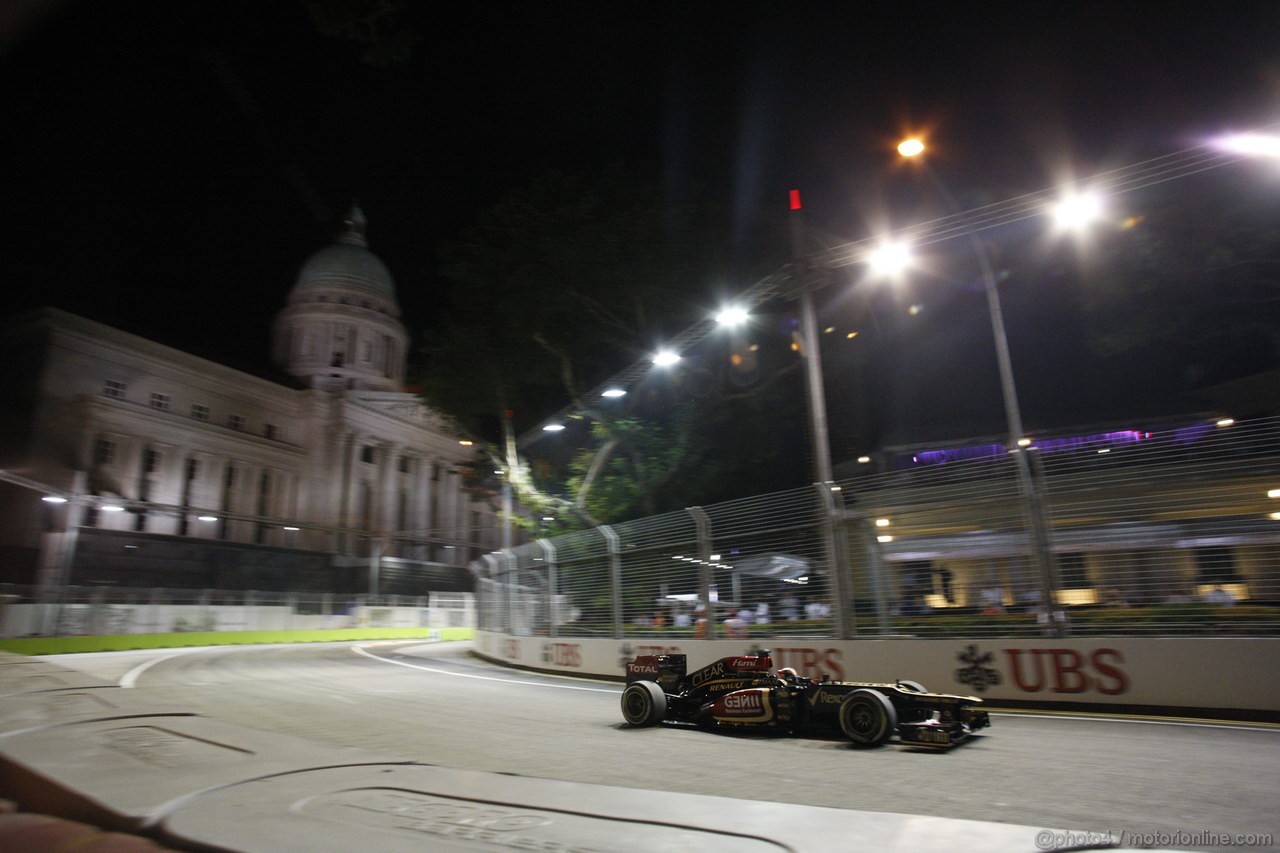 GP SINGAPORE, 21.09.2013- Qualifiche, Kimi Raikkonen (FIN) Lotus F1 Team E21
