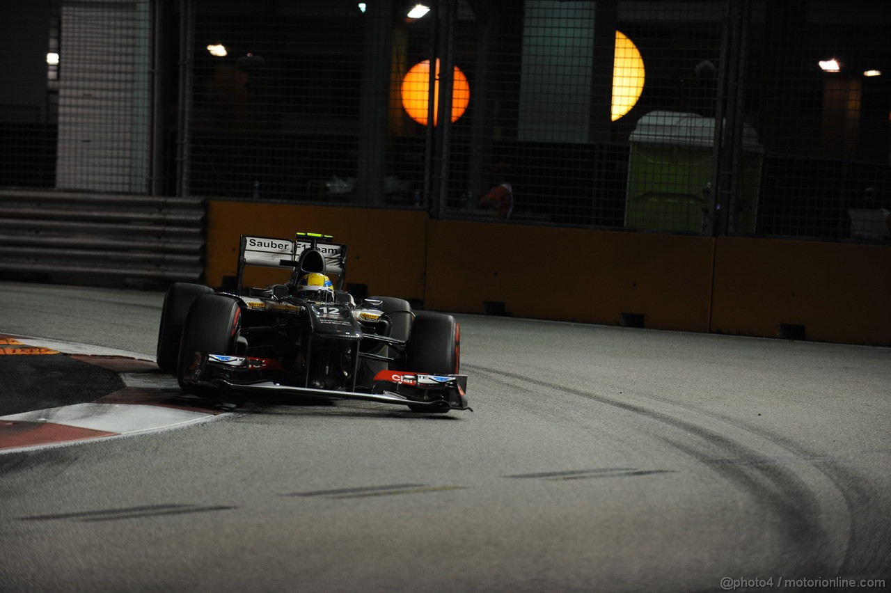 GP SINGAPORE, 21.09.2013- Qualifiche, Esteban Gutierrez (MEX), Sauber F1 Team C32
