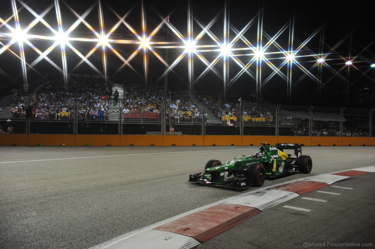 GP SINGAPORE, 21.09.2013- Qualifiche, Charles Pic (FRA) Caterham F1 Team CT03
