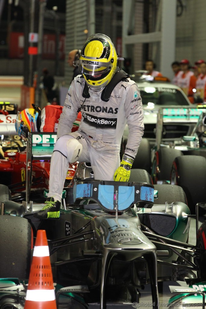 GP SINGAPORE, 21.09.2013- Qualifiche, Nico Rosberg (GER) Mercedes AMG F1 W04