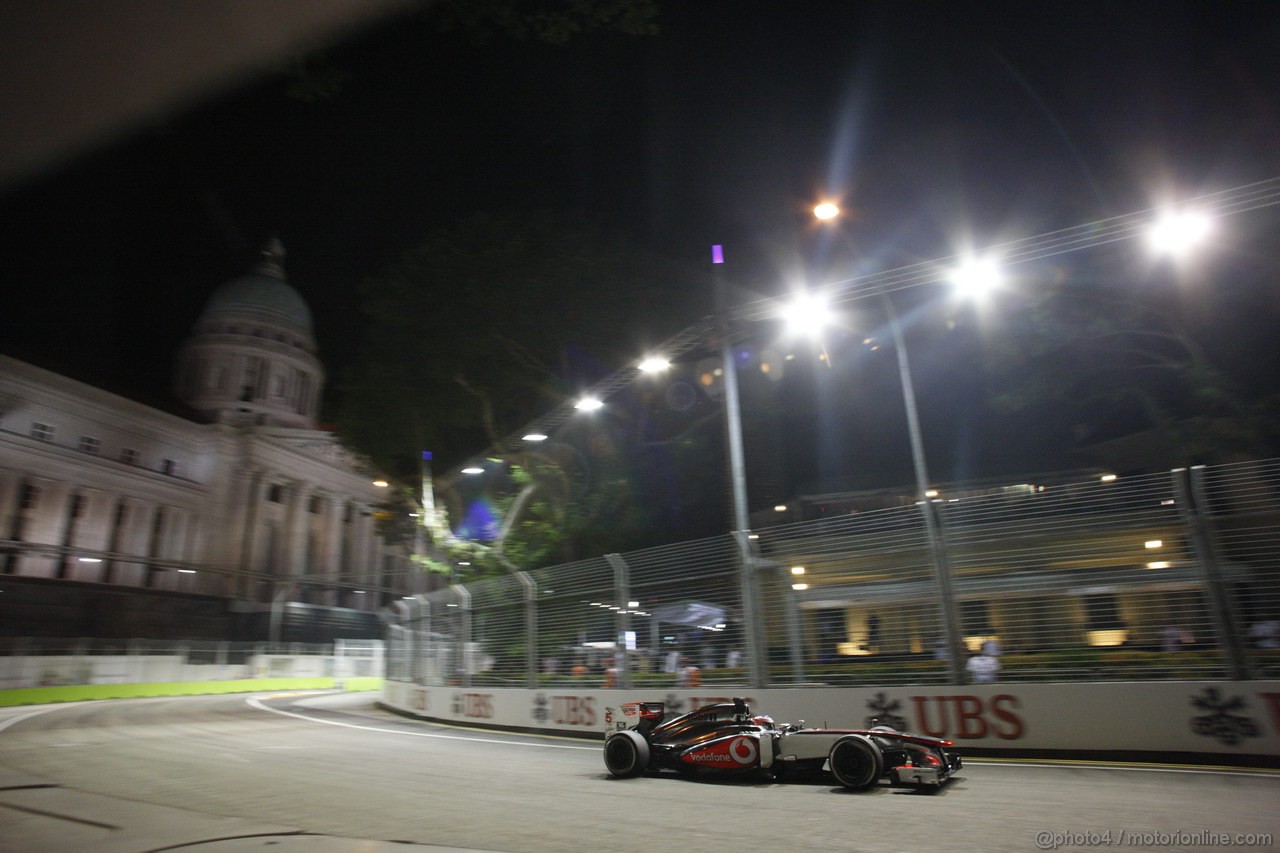 GP SINGAPORE, 21.09.2013- Qualifiche, Jenson Button (GBR) McLaren Mercedes MP4-28