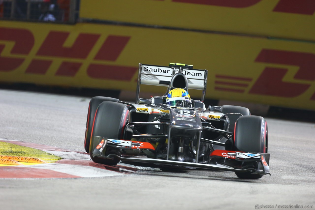 GP SINGAPORE, 21.09.2013- Qualifiche, Esteban Gutierrez (MEX), Sauber F1 Team C32