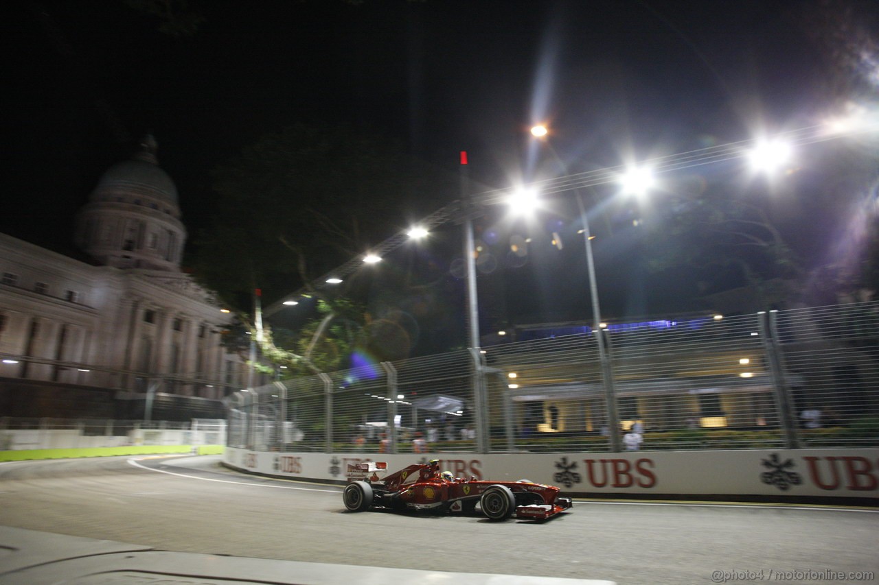 GP SINGAPORE, 21.09.2013- Qualifiche, Felipe Massa (BRA) Ferrari F138