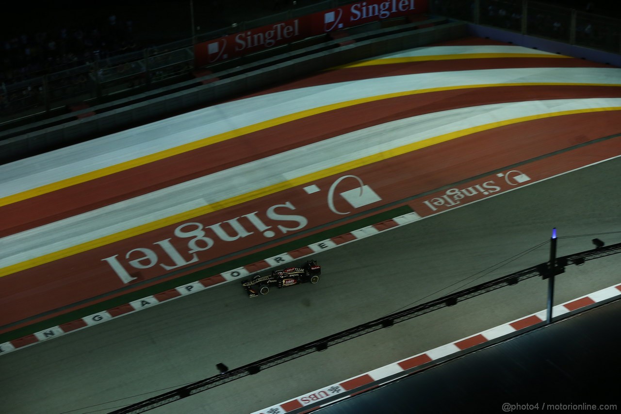 GP SINGAPORE, 21.09.2013- Qualifiche, Kimi Raikkonen (FIN) Lotus F1 Team E21