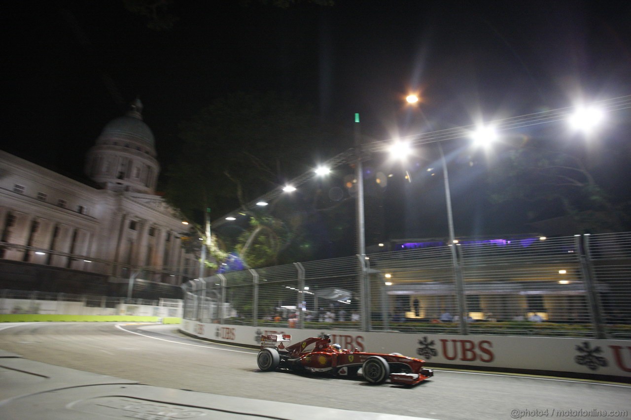 GP SINGAPORE, 21.09.2013- Qualifiche, Fernando Alonso (ESP) Ferrari F138