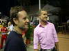 GP SINGAPORE, 21.09.2013- Rubens Barrichello (RA) e David Coulthard (GBR)