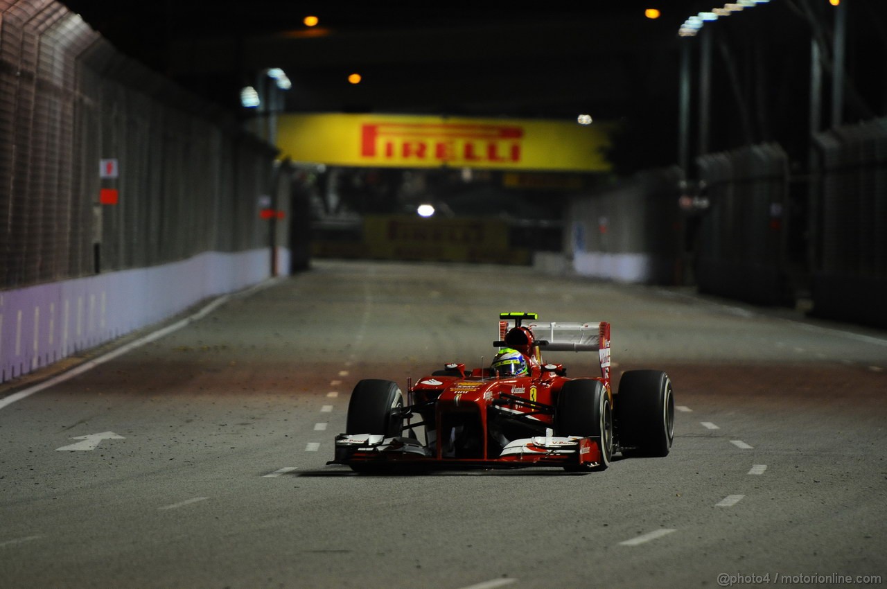 GP SINGAPORE, 20.09.2013- Prove Libere 1: Felipe Massa (BRA) Ferrari F138 