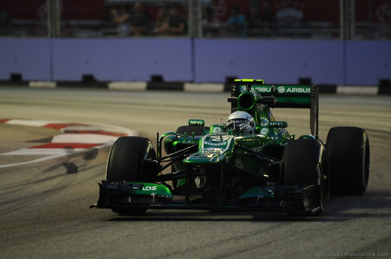 GP SINGAPORE, 20.09.2013- Prove Libere 1: Giedo Van der Garde (NED), Caterham F1 Team CT03 