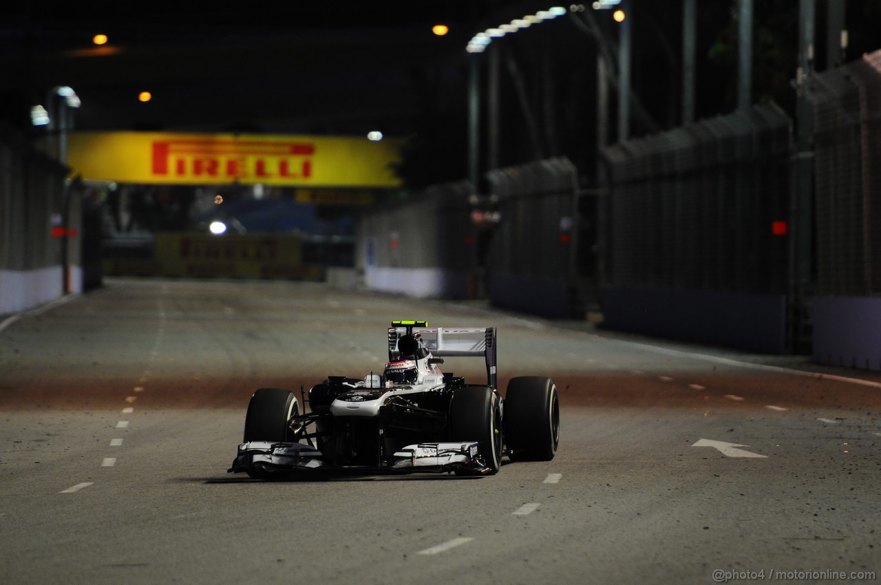 GP SINGAPORE, 20.09.2013- Prove Libere 1: Valtteri Bottas (FIN), Williams F1 Team FW35 