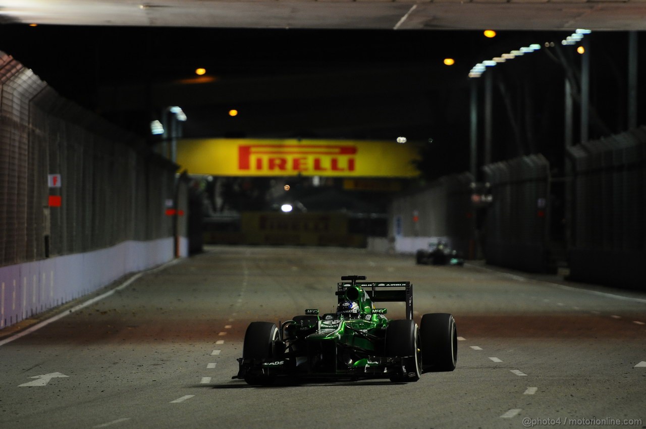 GP SINGAPORE, 20.09.2013- Prove Libere 1: Charles Pic (FRA) Caterham F1 Team CT03 