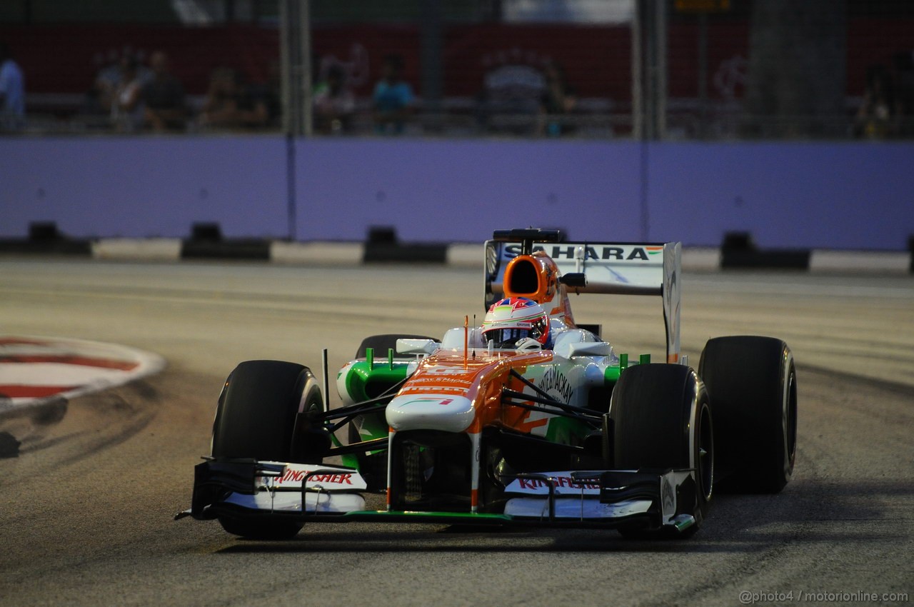 GP SINGAPORE, 20.09.2013- Prove Libere 1: Paul di Resta (GBR) Sahara Force India F1 Team VJM06 