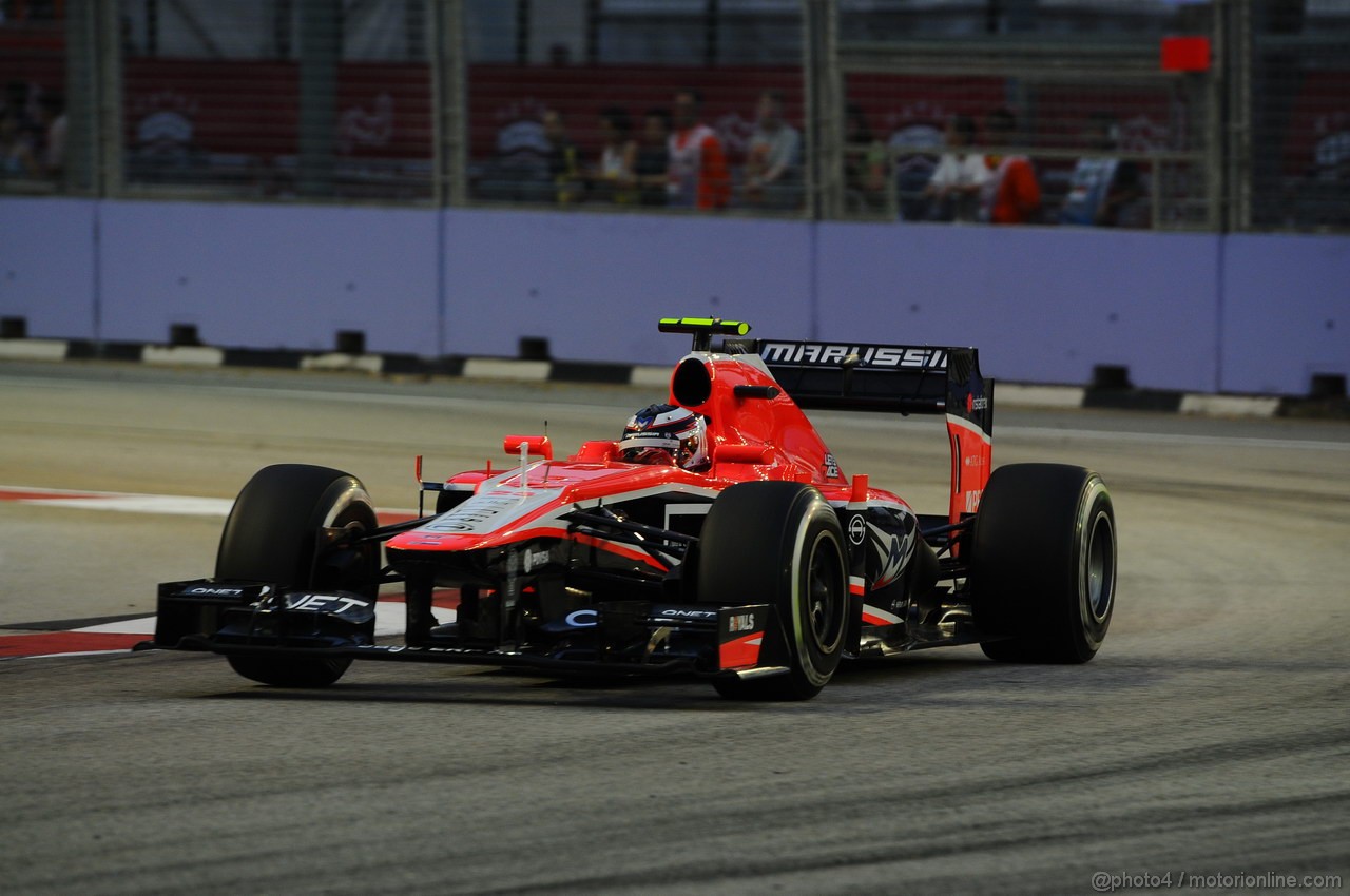 GP SINGAPORE, 20.09.2013- Prove Libere 1: Max Chilton (GBR), Marussia F1 Team MR02 