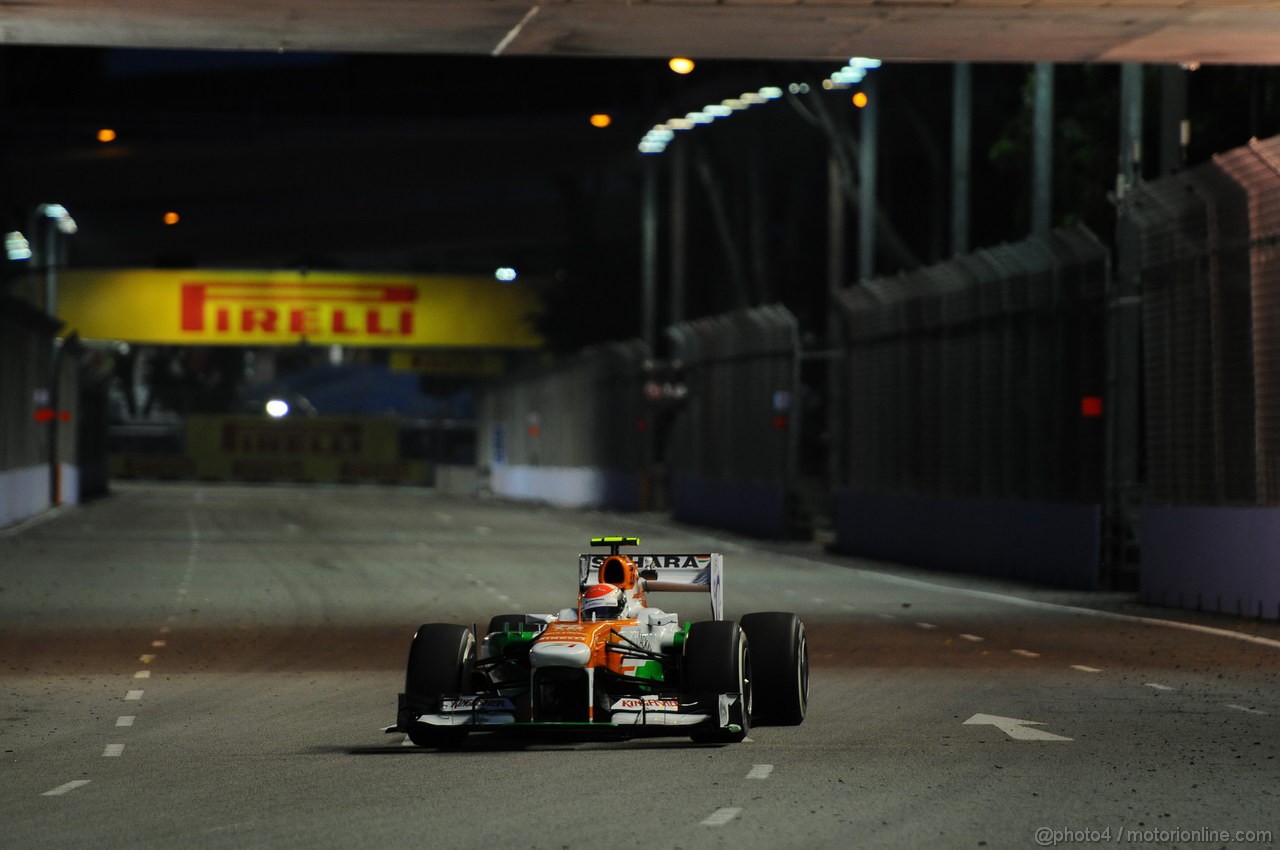 GP SINGAPORE, 20.09.2013- Prove Libere 1: Adrian Sutil (GER), Sahara Force India F1 Team VJM06 