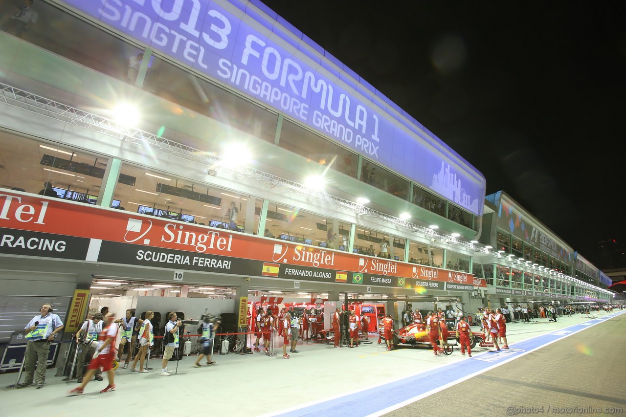 GP SINGAPORE, 20.09.2013- Prove Libere 1: Felipe Massa (BRA) Ferrari F138 