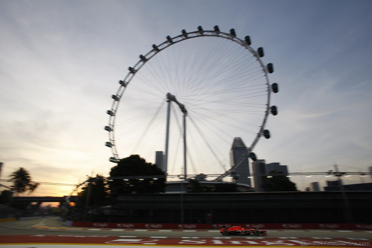 GP SINGAPORE, 20.09.2013- Prove Libere 1: Jules Bianchi (FRA) Marussia F1 Team MR02 
