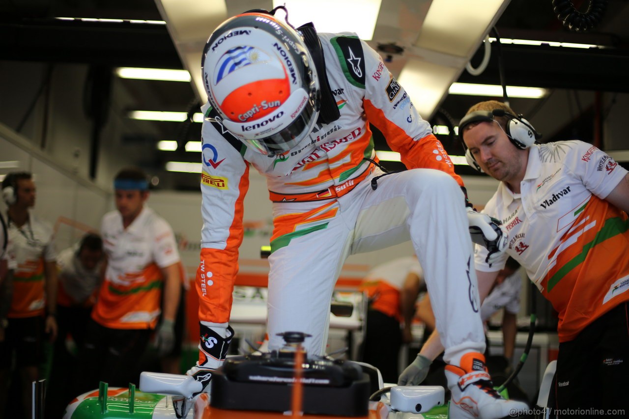 GP SINGAPORE, 20.09.2013- Prove Libere 1: Adrian Sutil (GER), Sahara Force India F1 Team VJM06 