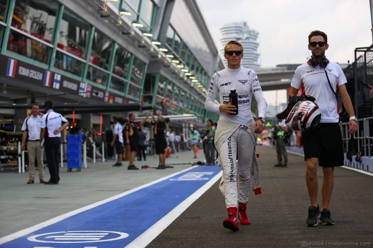 GP SINGAPORE, 20.09.2013- Prove Libere 1: Max Chilton (GBR), Marussia F1 Team MR02 
