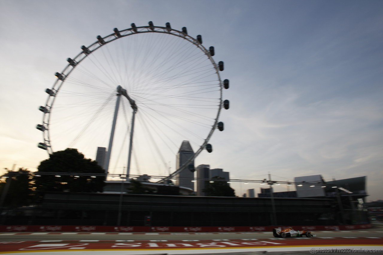 GP SINGAPORE, 20.09.2013- Prove Libere 1: Adrian Sutil (GER), Sahara Force India F1 Team VJM06 