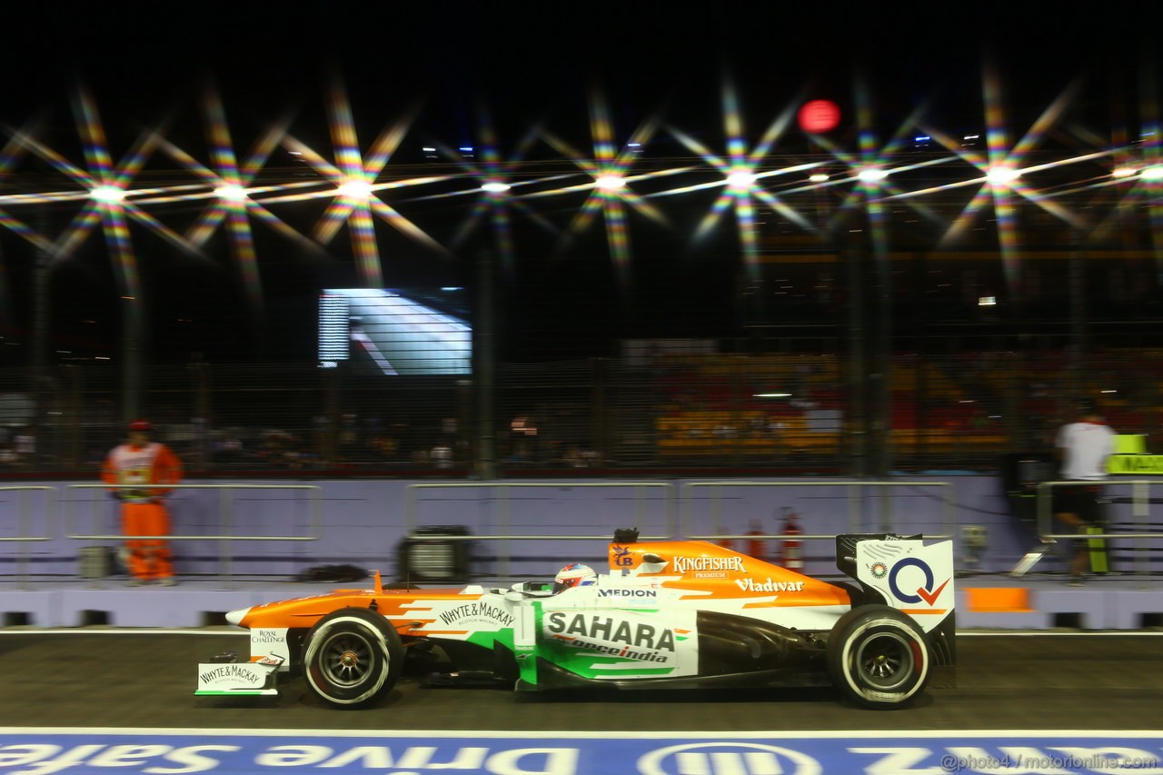 GP SINGAPORE, 20.09.2013- Prove Libere 1: Paul di Resta (GBR) Sahara Force India F1 Team VJM06  
