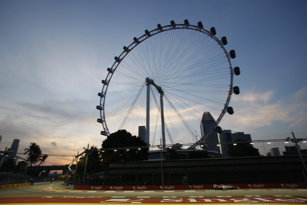 GP SINGAPORE, 20.09.2013- Prove Libere 1: Paul di Resta (GBR) Sahara Force India F1 Team VJM06  
