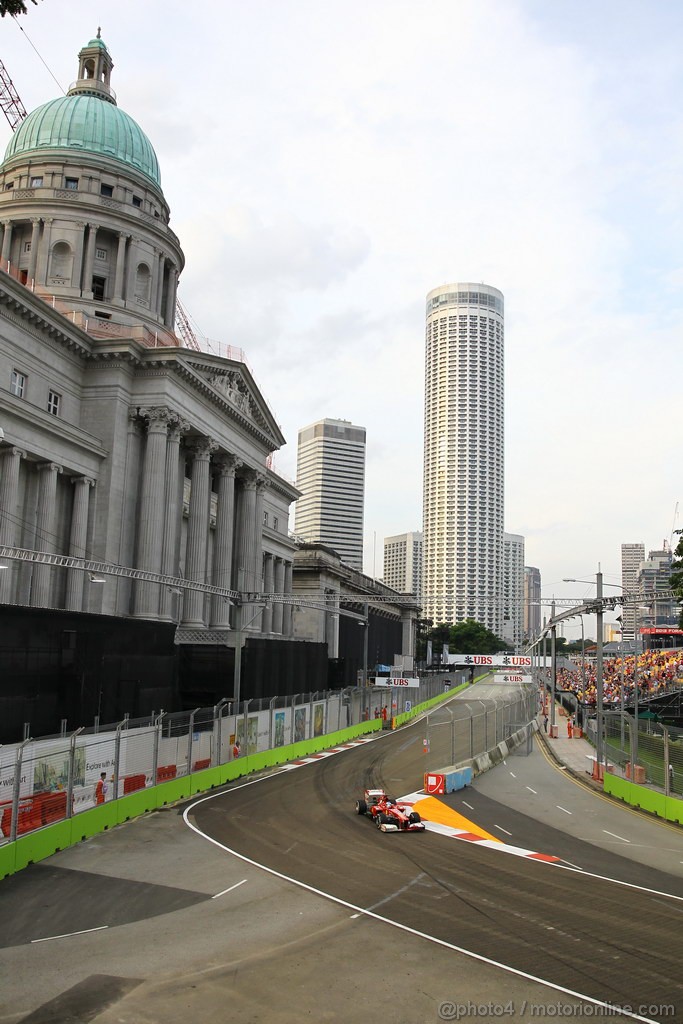 GP SINGAPORE, 20.09.2013- Prove Libere 1: Fernando Alonso (ESP) Ferrari F138 