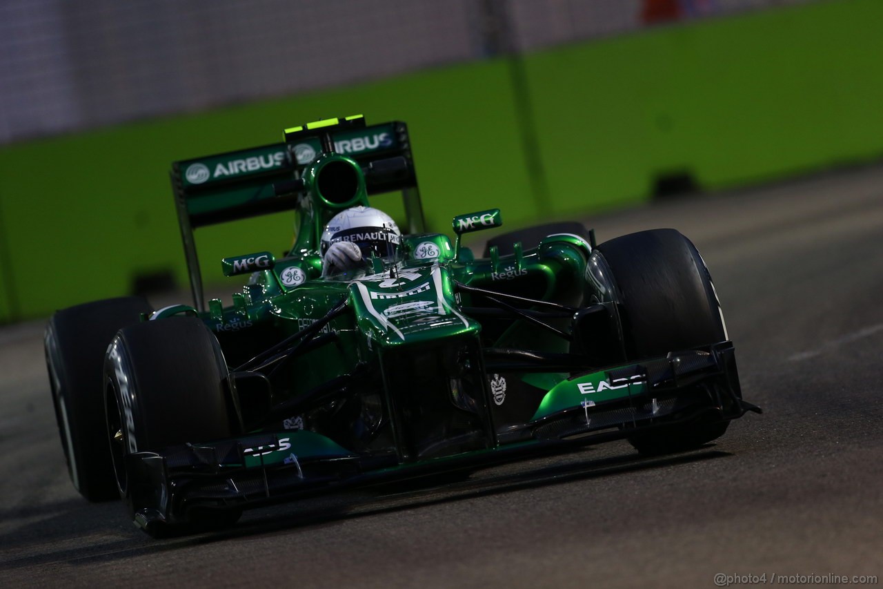GP SINGAPORE, 20.09.2013- Prove Libere 1: Giedo Van der Garde (NED), Caterham F1 Team CT03 