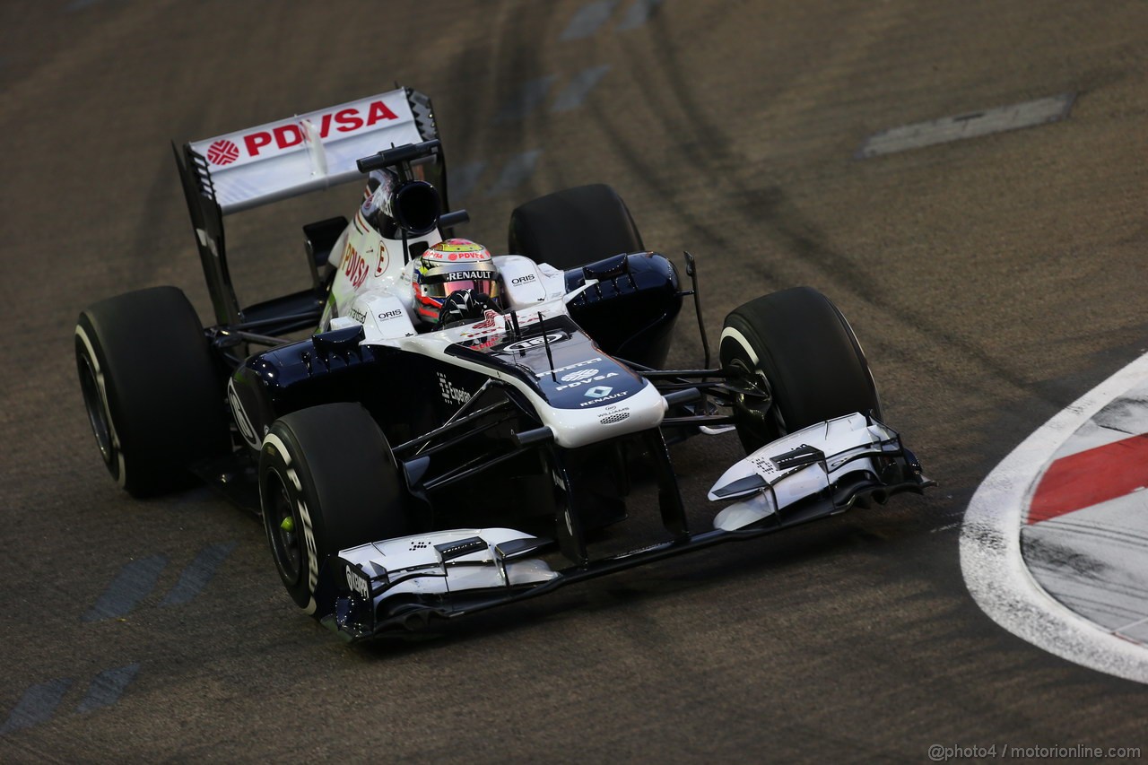 GP SINGAPORE, 20.09.2013- Prove Libere 1: Pastor Maldonado (VEN) Williams F1 Team FW35 