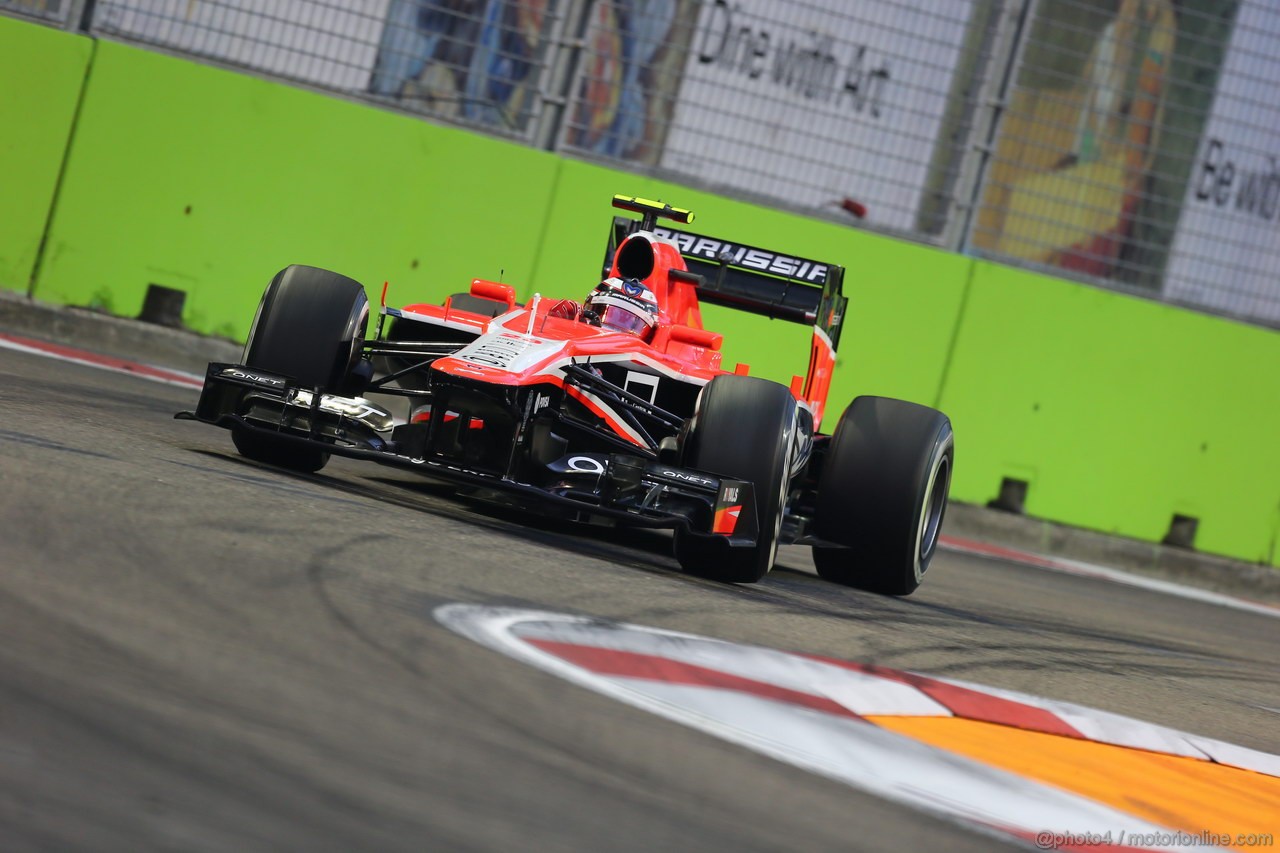 GP SINGAPORE, 20.09.2013- Prove Libere 1: Max Chilton (GBR), Marussia F1 Team MR02 