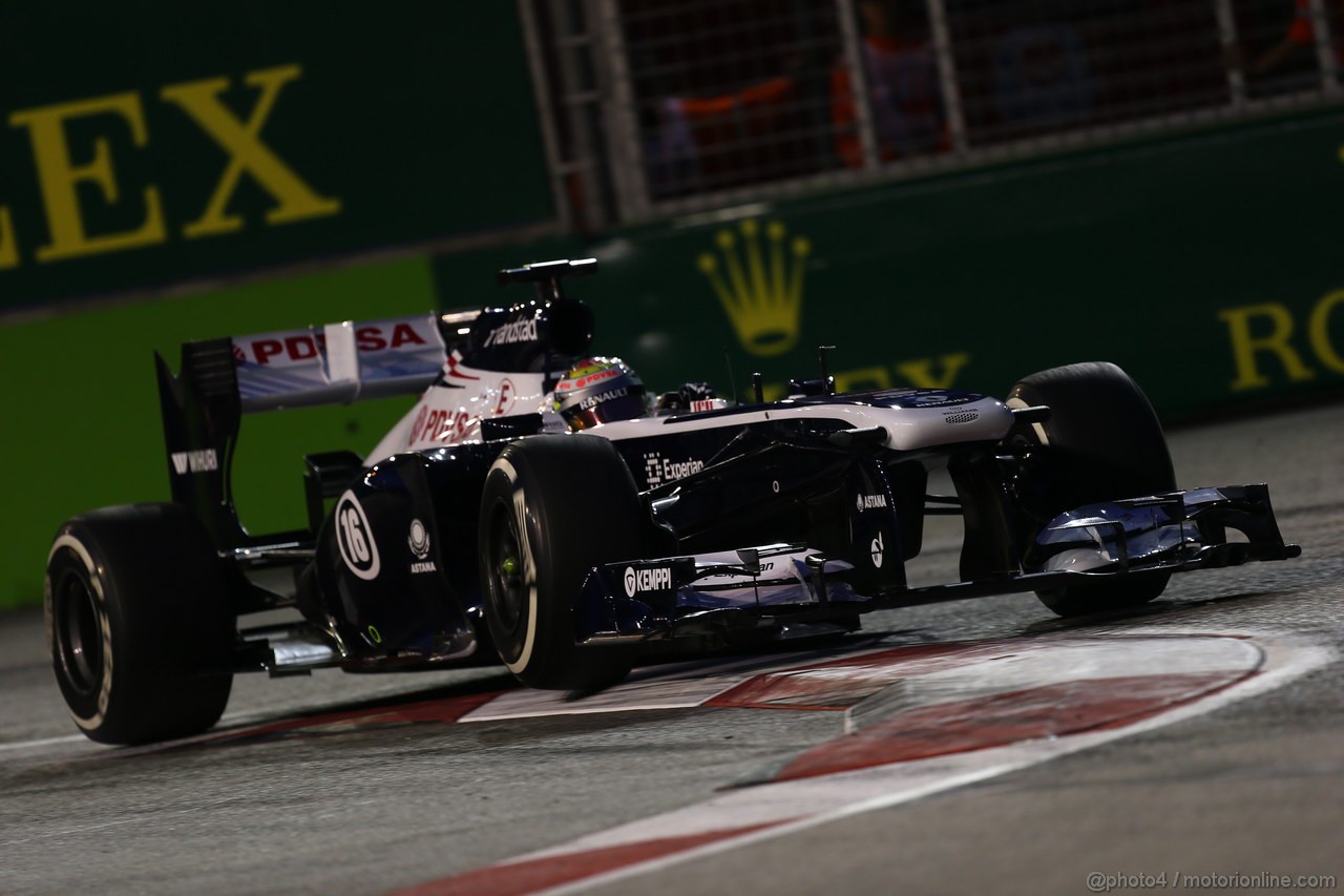 GP SINGAPORE, 20.09.2013- Prove Libere 1: Pastor Maldonado (VEN) Williams F1 Team FW35 