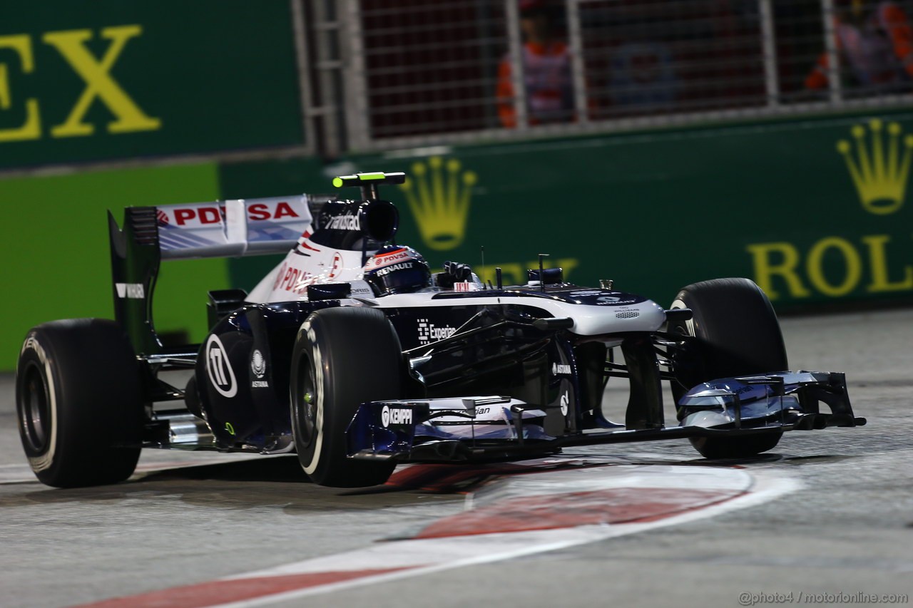 GP SINGAPORE, 20.09.2013- Prove Libere 1: Valtteri Bottas (FIN), Williams F1 Team FW35 