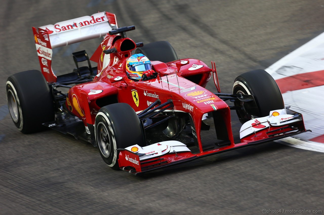 GP SINGAPORE, 20.09.2013- Prove Libere 1: Fernando Alonso (ESP) Ferrari F138 