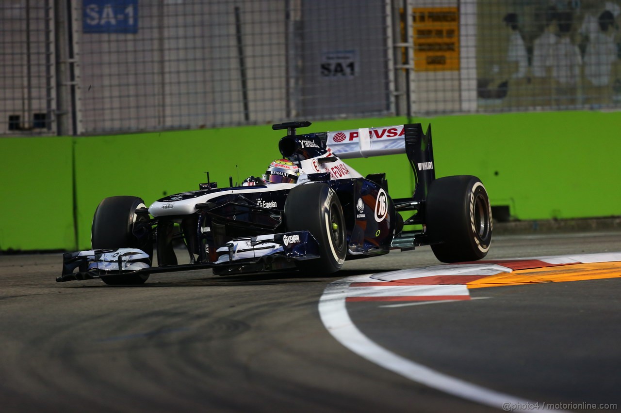 GP SINGAPORE, 20.09.2013- Prove Libere 1: Pastor Maldonado (VEN) Williams F1 Team FW35 