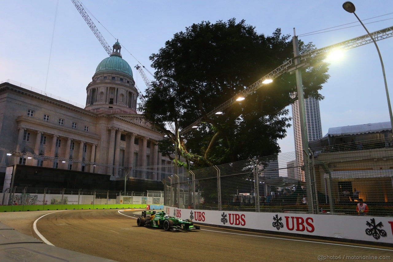 GP SINGAPORE, 20.09.2013- Prove Libere 1: Giedo Van der Garde (NED), Caterham F1 Team CT03 
