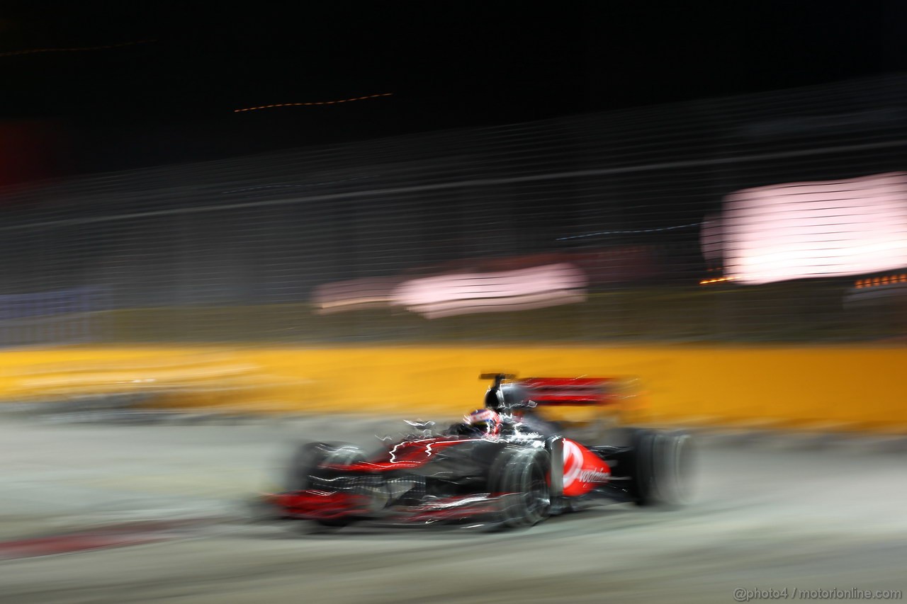 GP SINGAPORE, 20.09.2013-  Prove Libere 1, Jenson Button (GBR) McLaren Mercedes MP4-28