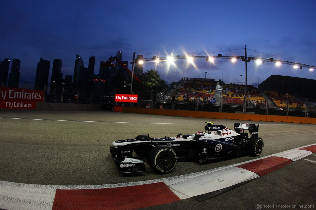 GP SINGAPORE, 20.09.2013-  Prove Libere 1, Valtteri Bottas (FIN), Williams F1 Team FW35