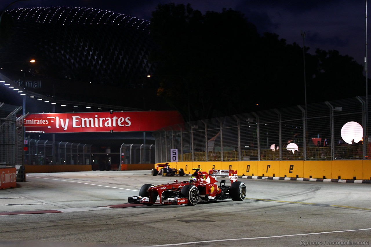 GP SINGAPORE, 20.09.2013-  Prove Libere 1, Felipe Massa (BRA) Ferrari F138