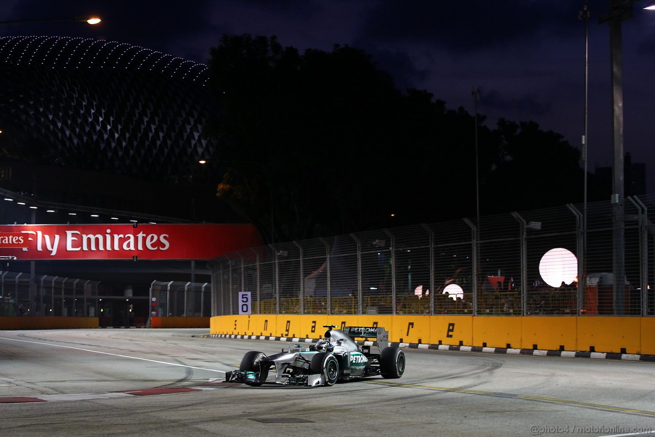 GP SINGAPORE, 20.09.2013-  Prove Libere 1, Lewis Hamilton (GBR) Mercedes AMG F1 W04