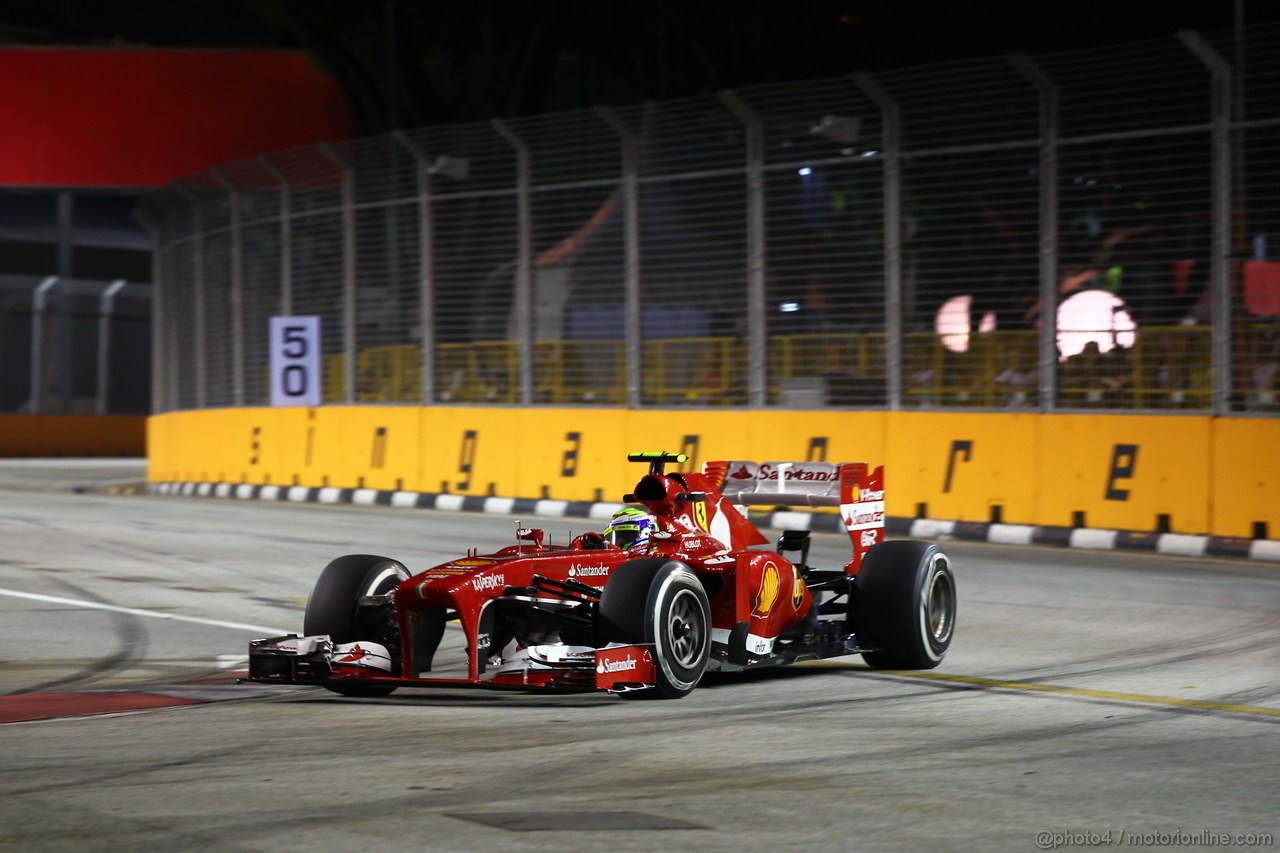 GP SINGAPORE, 20.09.2013-  Prove Libere 1, Felipe Massa (BRA) Ferrari F138