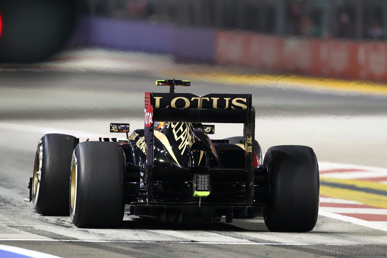 GP SINGAPORE, 20.09.2013-  Prove Libere 2, Romain Grosjean (FRA) Lotus F1 Team E213