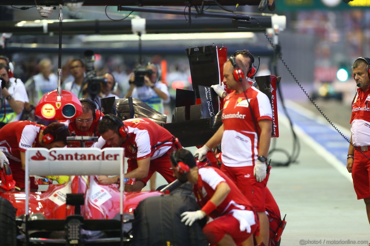 GP SINGAPORE, 20.09.2013-  Prove Libere 2, Ferrari Team