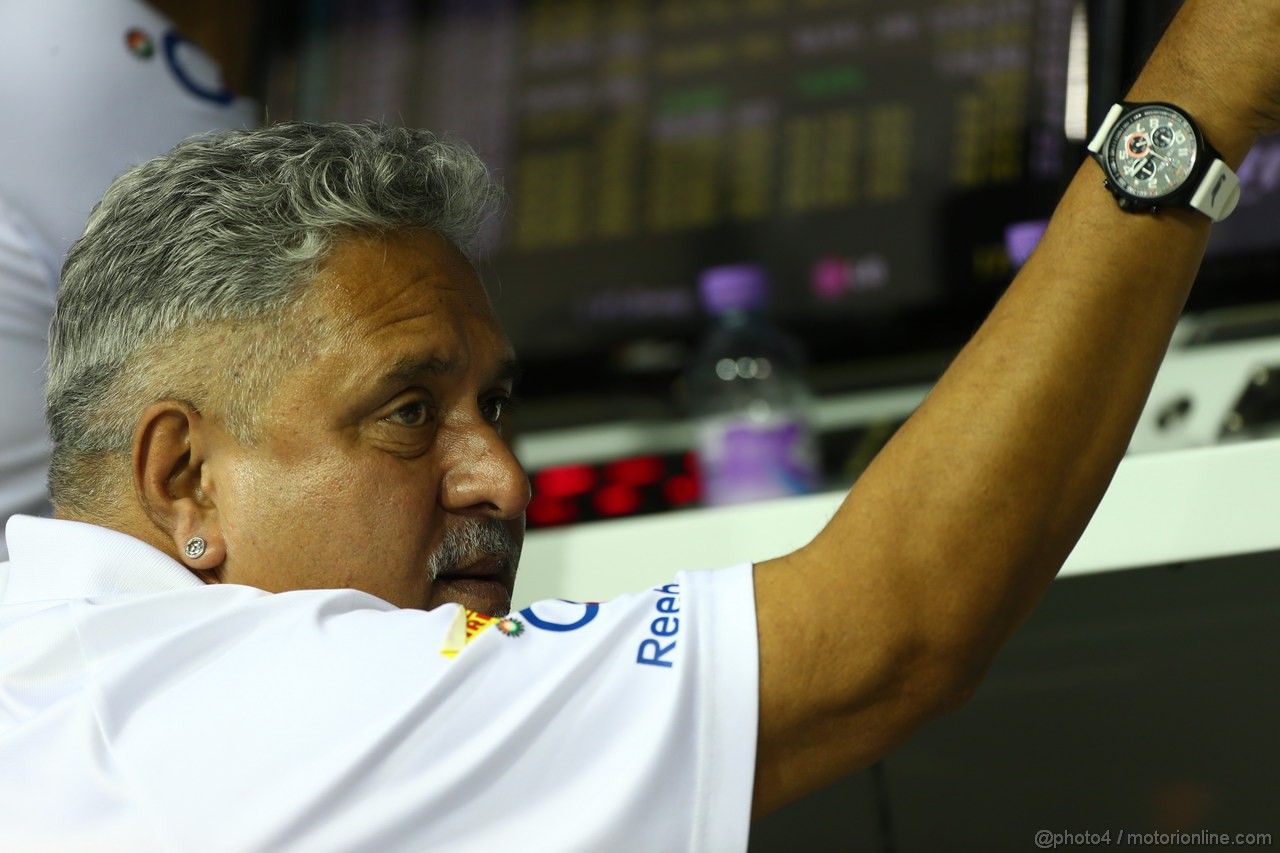 GP SINGAPORE, 20.09.2013-Vijay Mallya (IND) Sahara Force India F1 Team Owner